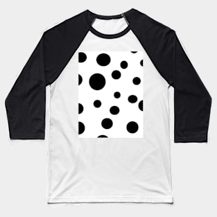 Simple fashionable design with Dalmation spots on white texture Baseball T-Shirt